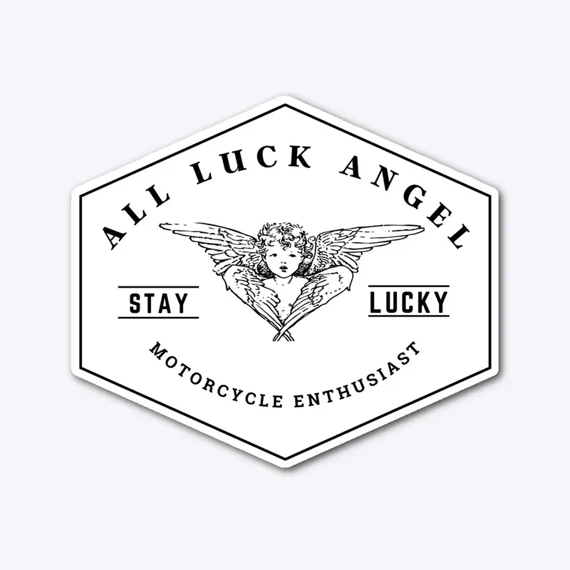 All Luck White Sticker